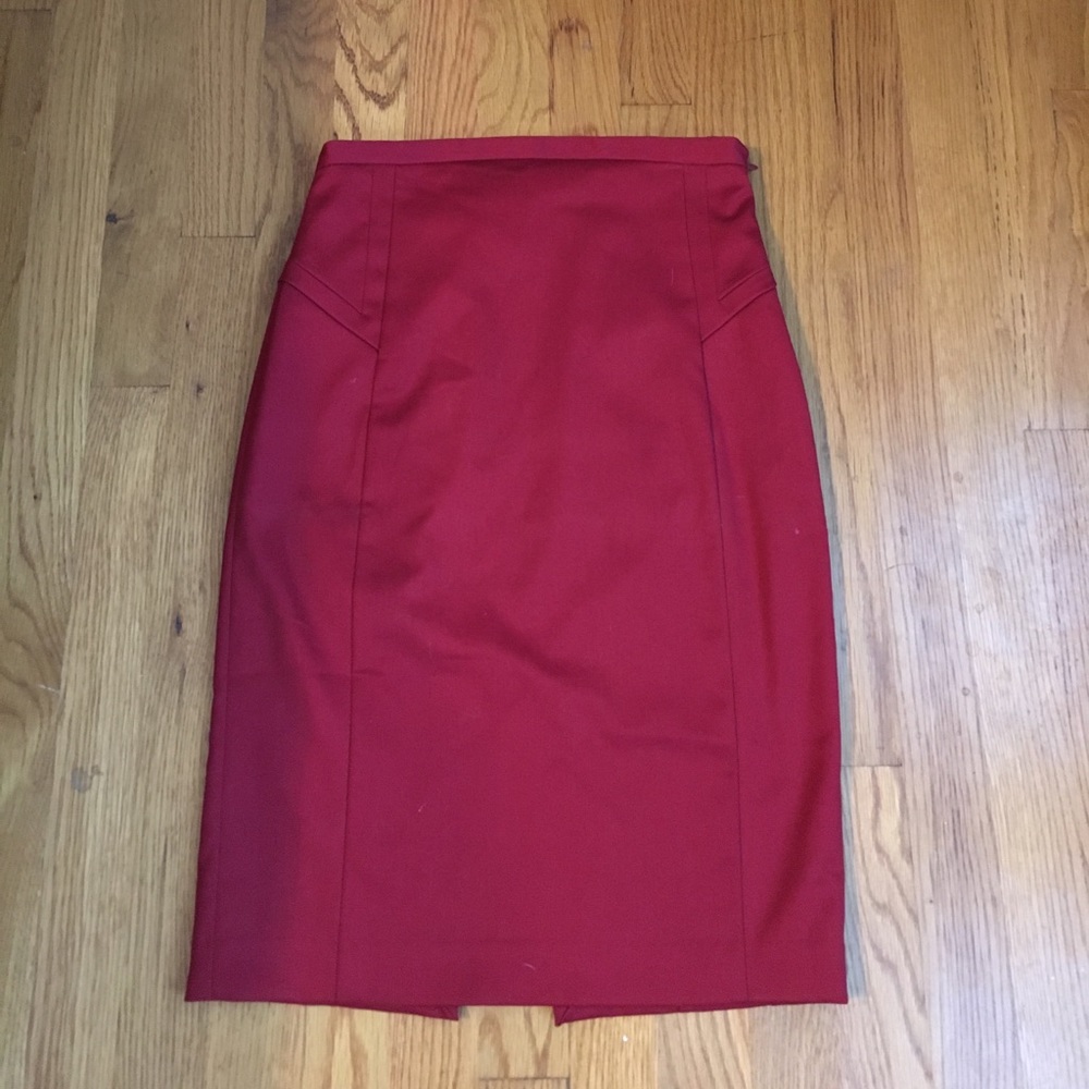 Express red pencil skirt